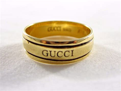 vintage gucci 18k ring|pre own gucci men ring.